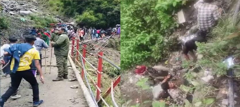 Kedarnath Yatra : भूस्खलन की चपेट में आए पांच मजदूर, दो की मौत