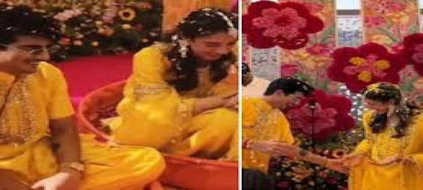 हल्दी सेरेमनी के साथ शुरू हुई मंधाना की शादी की रस्में