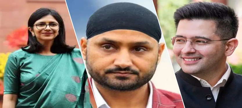 swati-maliwal-harbhajan-singh-and raghav-chadha