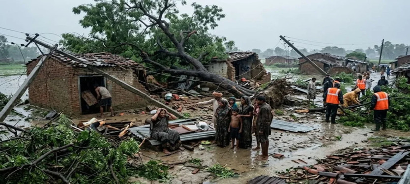आंधी-वर्षा से बंगाल समेत कई राज्यों में तबाही, UP में 20 तो बिहार में 14 लोगों की मौत