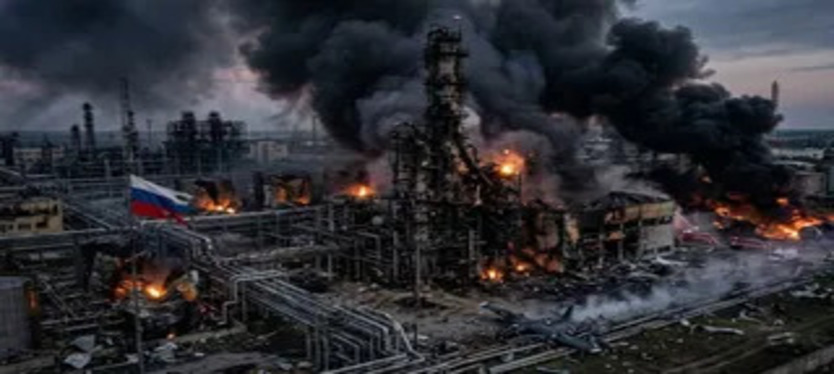 Ukraine के ड्रोन हमलों से रूस को बड़ा झटका, तेल शोधन करने वाली रिफायनरी ठप