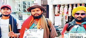 3 दोस्तो ने 800 किमी. की पैदल यात्रा कर पहुंचे केदारनाथ