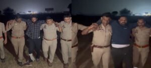 मथुरा में 2 बदमाशों से सुबह-सुबह मुठभेड़ दोनों के पैर में लगी गोली